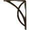 Ekena Millwork Miller Wrought Iron Bracket, (Triple center brace), Antiqued Pale Gold 2"W x 5 1/2"D x 8"H BKTM02X05X08TMIAPG - alternate 2